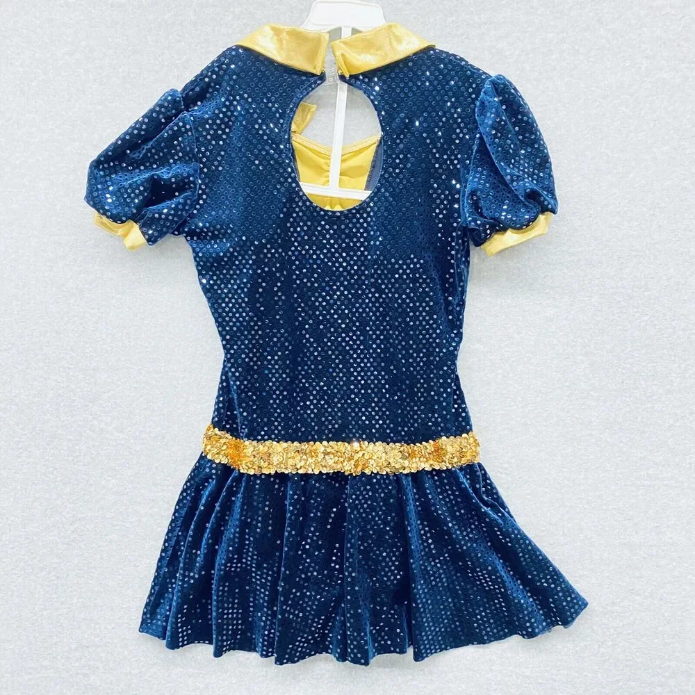 Stewardess Dance Halloween Costume Girls Size 10/12 Jazz Dress Up